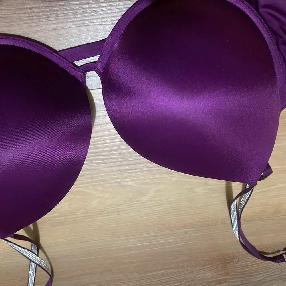 Victoria's Secret Purple Satin Bra Intimates & Sleepwear